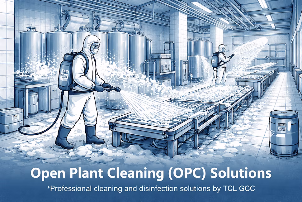 Open Plant Cleaning (OPC) Solutions | Food Industry Hygiene | TCL GCC